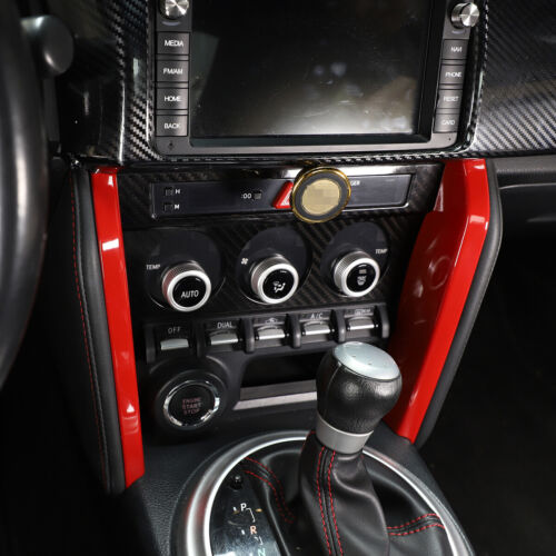 2PCS ABS Red Center Control Side Trim For Toyota 86/Subaru BRZ 2012-2020 