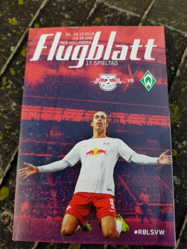 Programm-Heft/Stadion-Magazin RB Leipzig Werder Bremen 22.12.18 Flugblatt Fan 