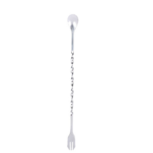 4 x10" Stainless Steel Stirring Cocktail Bar Long Handle Bar-ware Mixing Spoon 