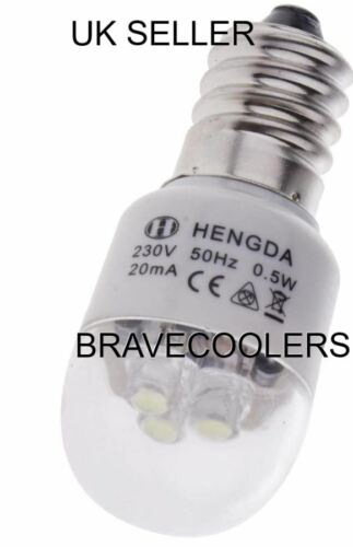2x HISENSE FRIDGE SES 0.5W LED Light Bulb E14 Lamp equal to 15w 