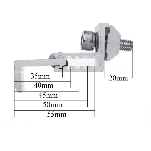 Solar Panel Mounting Bracket Clamp Adjustable Set For 35mm--55mm Framed Panel