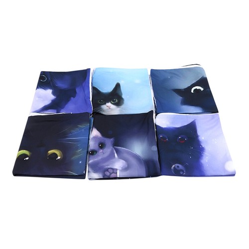 Cat Pattern Pillowcases Living Room Pillow Cover Soft Household Pillow Case BS
