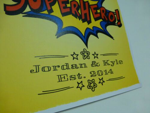 PERSONALISED sometimes being a BROTHER.. SUPERHERO print poster COMIC STYLE 