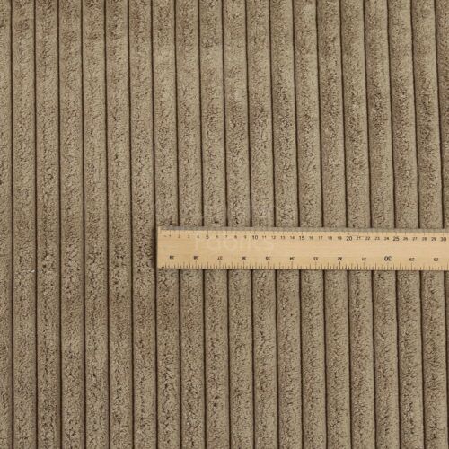 10 Meter Of Super Soft Brown Jumbo Corduroy Upholstery /& Curtain Fabric Material