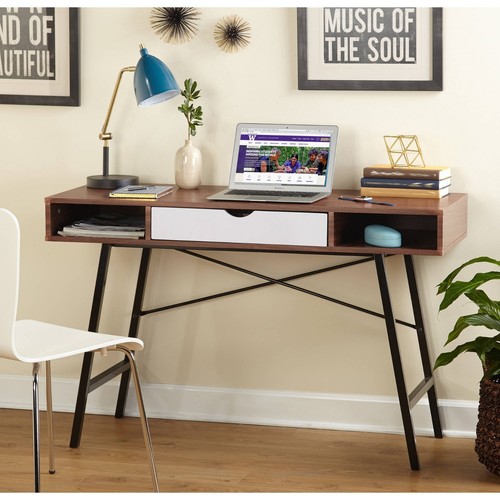 Small Edison Desk Computer Mid Century Home Office Furniture Table Writing Study