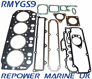 Gasket Set for Yanmar Marine 4LH Models replaces # 719171-92602