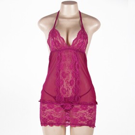 Sexy-Women's Lace Lingerie Nightwear Underwear G-string Babydoll Sleepwear Dress