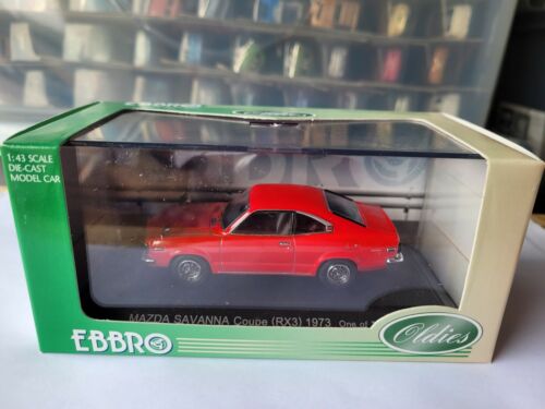 VHTF NEAR MINT *COMBINED POST* EBBRO OLDIES MAZDA RX3 SAVANNA COUPE RED 