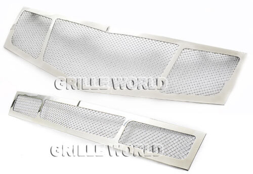 Fit 2010-2015 Cadillac SRX Stainless Steel Mesh Grill Insert Combo Pack 