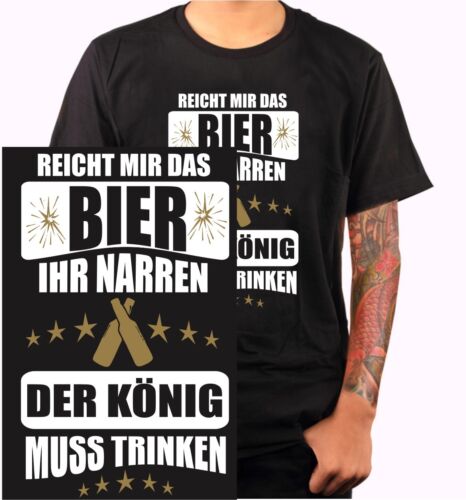 Bier Alkohol Funshirt T-Shirt König saufen JGA lustig Geschenk Junggeselle