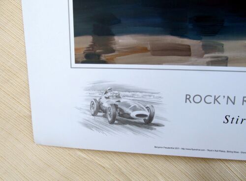 Stirling Moss 1957 Italian GP "Rock'n Roll Pit Stop" Vanwall LE Print REDUCED! 