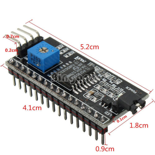 2//5//10PCS I2C IIC SP​​I TWI Serial Interface Board Module 1602LCD For Arduino