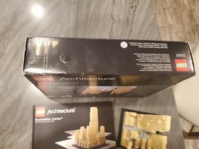 Lego Architecture 21007 Rockefeller Center Used Complete w Box and Instructions