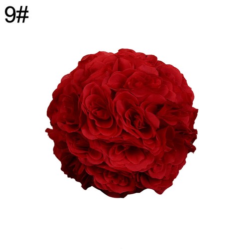 7inch Artificial Rose Silk Flower Kissing Ball Wedding Party Pomander Decor Soft