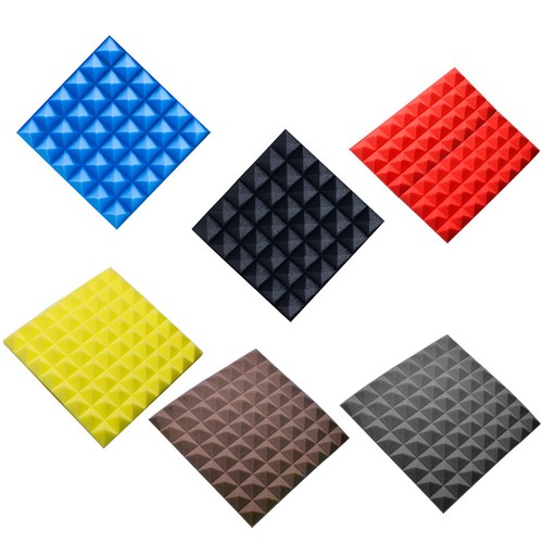 10xAcoustic Panels Studio Soundproofing Foam Wedge Sound Absorption Sponge Tiles