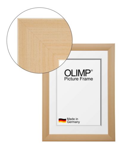 E1 Picture Frame Olimp Maple With Entspiegeltem Acrylic Glass 