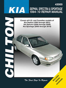 Chilton Repair Manual Kia Sephia 94-01 Spectra 00-09 ...