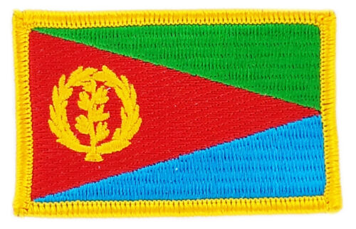 FLAG PATCH PATCHES Eritrea  IRON ON COUNTRY EMBROIDERED WORLD FLAG