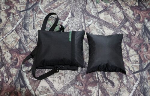 Waterproof Double FILLED Black Camera Bean Bag Cordura 500D PU Coated & S-Strap 