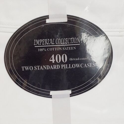 Details about  / Imperial Collection 100/% Cotton Sateen 400 Thread Count Standard Pillowcases