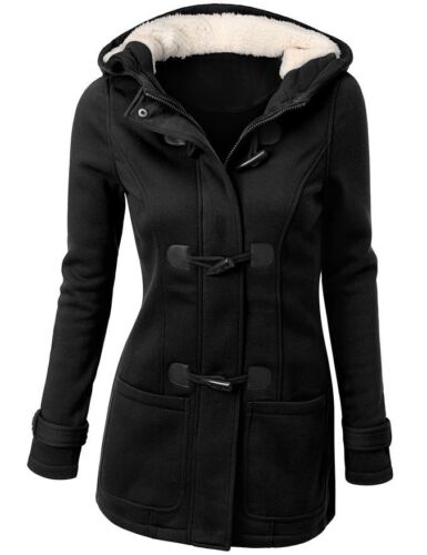 Women Warm Trench Parka Hooded Coat Jacket Tops Outwear Winter Long Overcoat WDS 