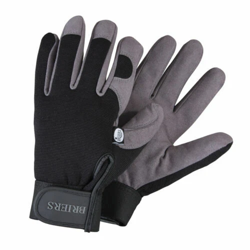 Guantes de jardinería negros