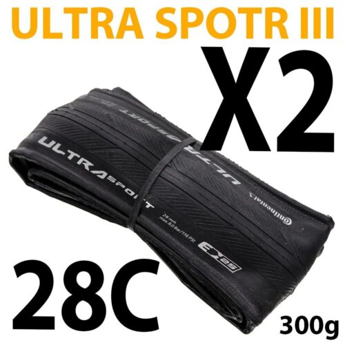 Continental Ultra Sport III 700x23//25//28C Black Folding PureGrip3 Road Bike Tire