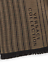 Versace Collection Wool Stripe Black Beige Scarf Scarf 15"W x 72"L 