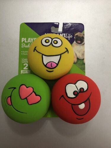 Vibrant Life Emoticon Dog Chewing Toys