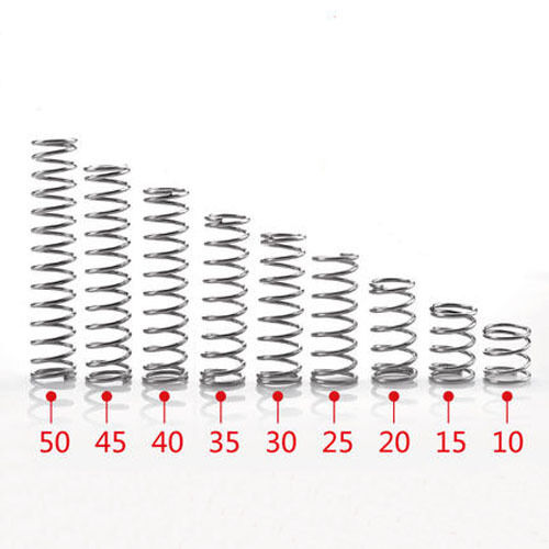 10Pcs 0.5mm Wire Diameter 9/10mm OD Stainless Steel Compression Pressure Spring 