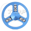 Tiny Fidget Spinner Round Hand Aluminum alloy 6 Beads Finger Tri Spinners