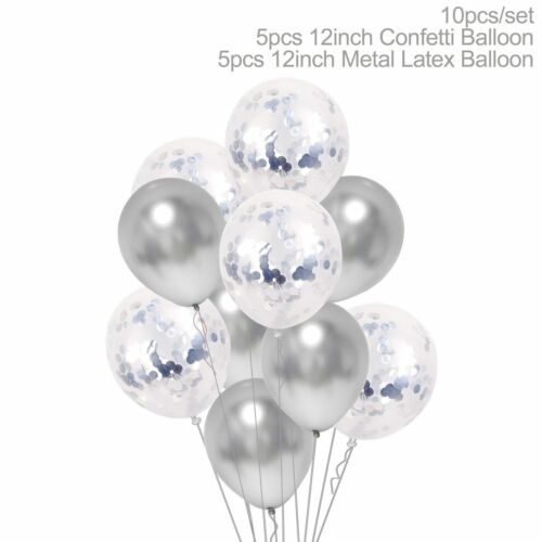 10Pcs 12" Metallic Balloons Bouquet Pearl Ballon Wedding Birthday Party Supplies 
