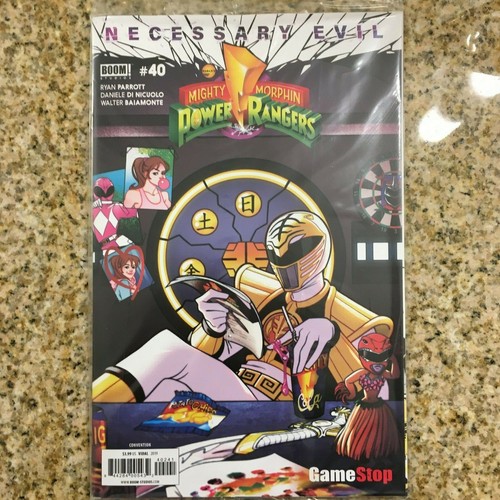 MIGHTY MORPHIN POWER RANGERS #40 White Ranger Var 2019 SDCC Comic Con Exclusive