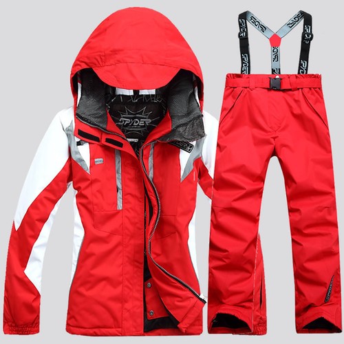 Womens Winter Ski Suits Warm Waterproof Jacket Pants Snowboard Coat Ski Clothing