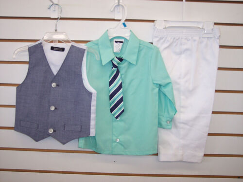 Infant /& Toddler Boys Assorted 4pc Vest Suits Sizes 3//6 Month /& 6//9 Month