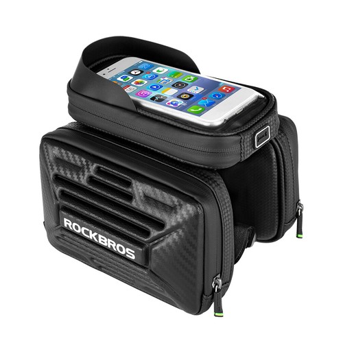 RockBros Bike Bicycle Frame Front Waterproof Bag for 5.8/"Touch Screen Phone Bag