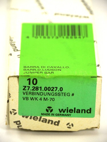 Wieland connessione STEG z7.281.0027.0 Jumper bar VB WK 4 m-7010 PZ.Ovp