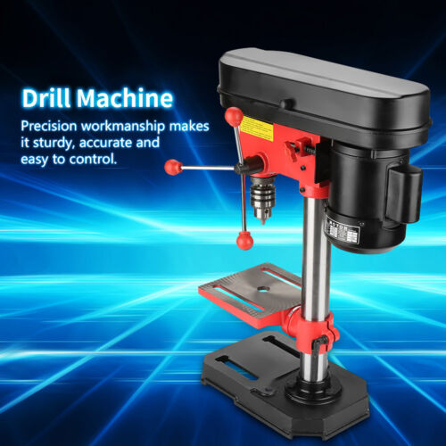 5 Speeds Bench Drill Drilling Machine Tool for Woodworking Workshop 350W 220V UK