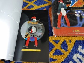 neo geo KING OF FIGHTERS 98 - MOOK + 2 VIDEO CDS - game mook