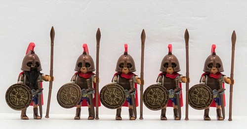Grec Guerrier Elite Playmobil pour Sparta Romain Grecs Ares Bronze 5 X Grieche