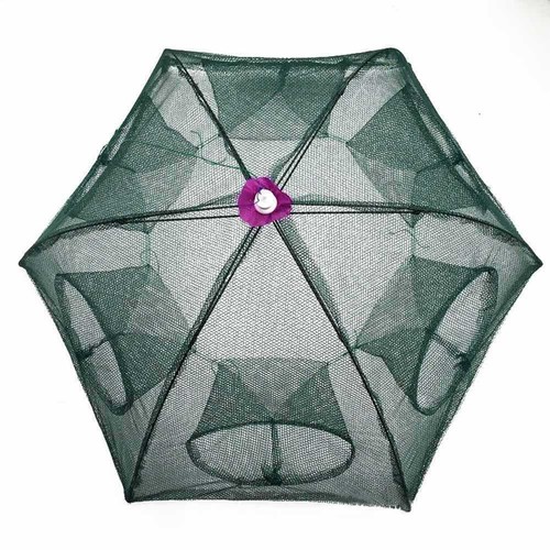 Grün 95cm 6-Eingängen Köderfischsenke-Fluchtschutz Reuse Netz B0B7 Senknetz Y4W3