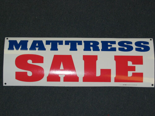 MATTRESS SALE Banner Sign Bed Memory Foam Pillow Top NEW LARGER SIZE 