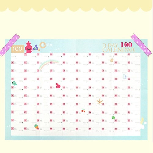 100tage kalender lernen zeitplan regelmäßig planer tabelle lernen Diät Programm
