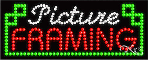 BRAND NEW “PICTURE FRAMING&#034; 27x11x1 LED SIGN w/CUSTOM OPTIONS 20957