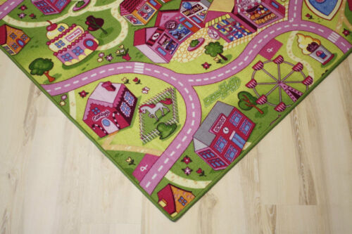Straßenteppich Spielteppich Mädchen Teppich 400x520 cm pink rosa NEU!