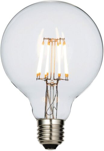 Saxby 61682 7W E27 Clear Glass Warm White 2700K 800Lumens LED Filament Lamp Bulb 