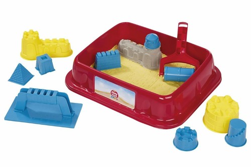 Playtive Junior Knetsand Knete Sand Burg 11-teilig Rot