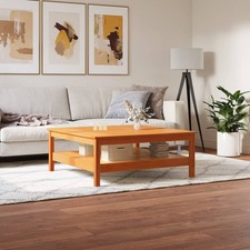Mesa de Centro Mesita Auxiliar Mueble para Salón Madera Maciza de Pino vidaXL
