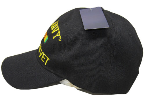 Navy Vietnam Vet Veteran Black Ribbon Embroidered Cap Hat CAP611B TOPW U.S