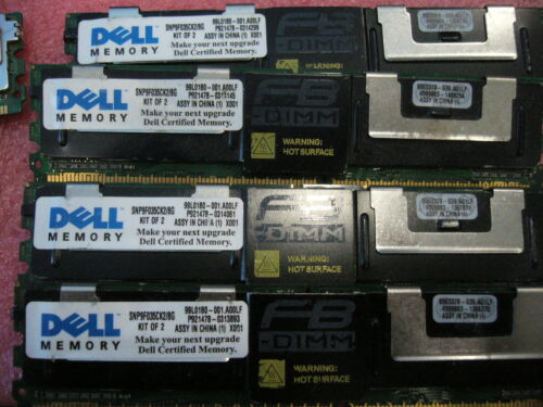 QTY 1x 4GB DDR2 PC2-5300F ECC FBD Server memory Dell SNP9F035C/4G SNP9F035CK2/8G